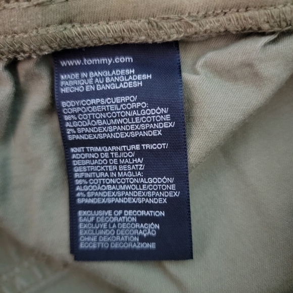 Tommy Hilfiger Women's Olive Green Elastic Waist Relaxed Cargo Pant Size 4 - Picture 10 of 12